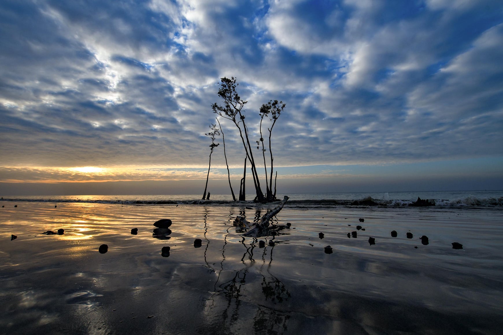 Jamtola Sea Beach in Sundarban